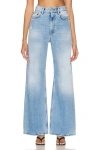 Acne Studios High-rise Wide-leg Jeans In Light Blue