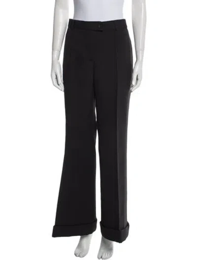Pre-owned Acne Studios Wide Leg Pants In Black