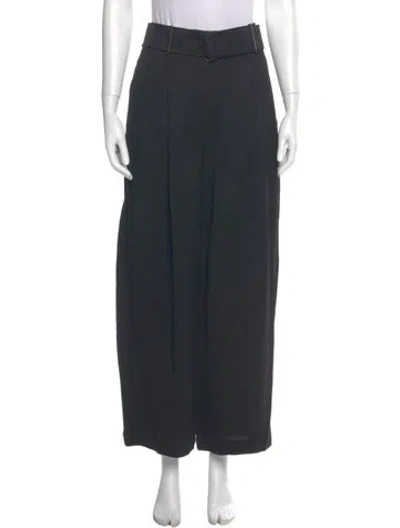 Pre-owned Acne Studios Wide Leg Pants In Black