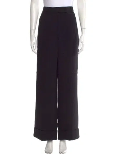 Pre-owned Acne Studios Wide Leg Pants In Black