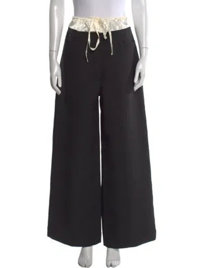 Pre-owned Acne Studios Wide Leg Pants In Black