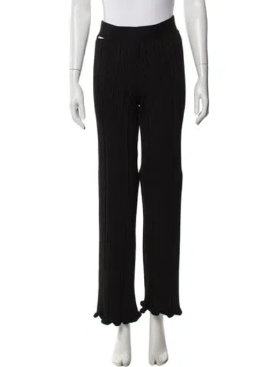 Pre-owned Acne Studios Wide Leg Pants In Black