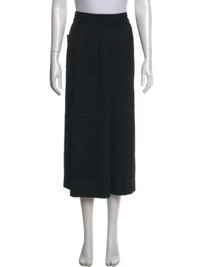 Pre-owned Acne Studios Wide Leg Pants In Black
