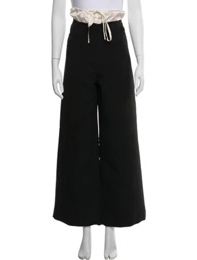Pre-owned Acne Studios Wide Leg Pants In Black