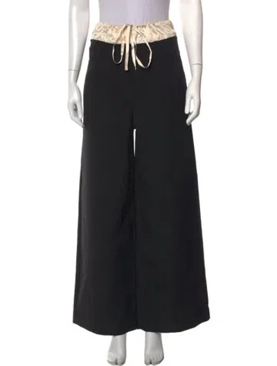 Pre-owned Acne Studios Wide Leg Pants In Black