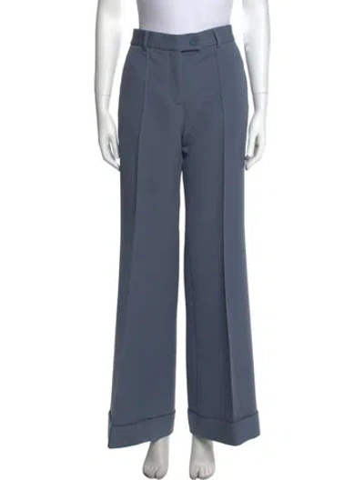 Pre-owned Acne Studios Wide Leg Pants In Blue