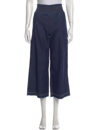 Pre-owned Acne Studios Wide Leg Pants In Blue
