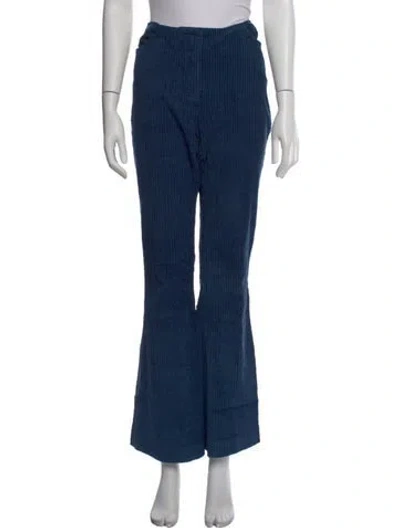 Pre-owned Acne Studios Wide Leg Pants In Blue