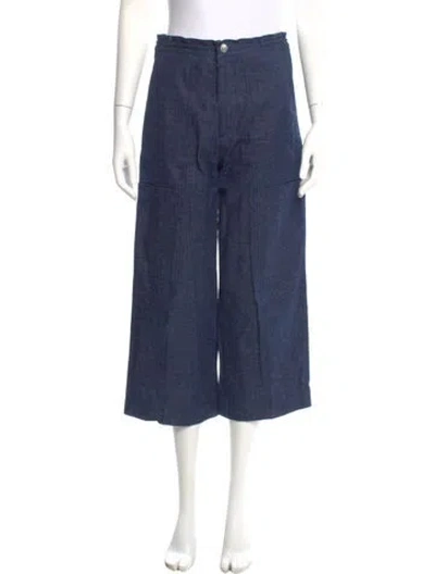 Pre-owned Acne Studios Wide Leg Pants In Blue