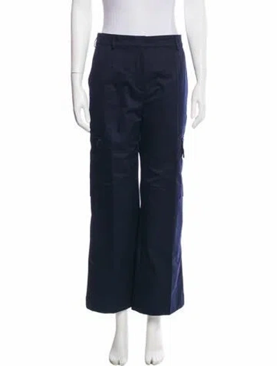 Pre-owned Acne Studios Wide Leg Pants In Blue
