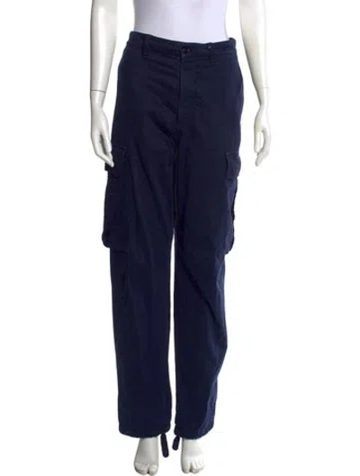 Pre-owned Acne Studios Wide Leg Pants In Blue
