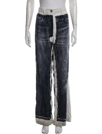 Pre-owned Acne Studios Wide Leg Pants In Blue