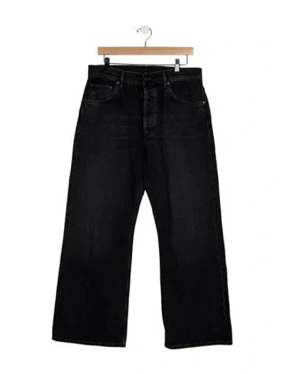 Pre-owned Acne Studios Wide Leg Pants In Blue