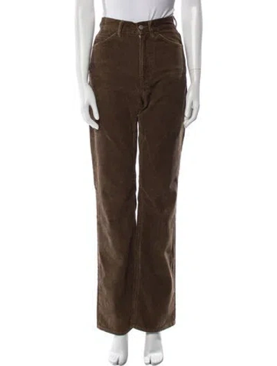 Pre-owned Acne Studios Wide Leg Pants In Brown