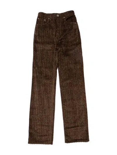 Pre-owned Acne Studios Wide Leg Pants In Brown