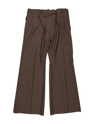 Pre-owned Acne Studios Wide Leg Pants In Brown