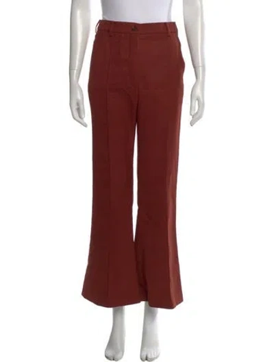 Pre-owned Acne Studios Wide Leg Pants In Brown
