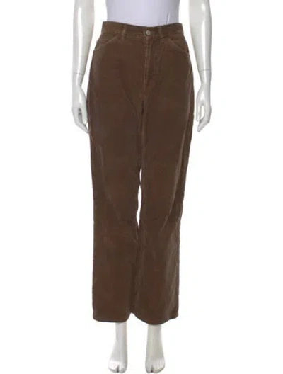 Pre-owned Acne Studios Wide Leg Pants In Brown