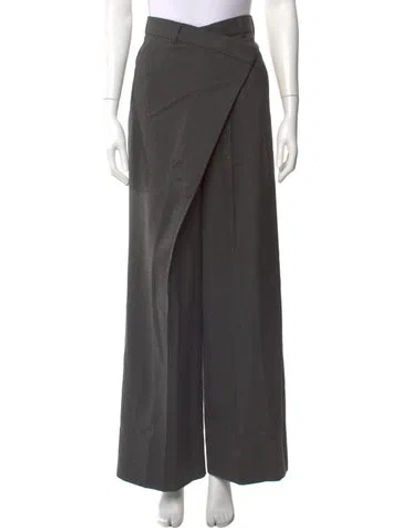Pre-owned Acne Studios Wide Leg Pants In Gray