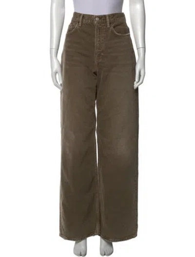 Pre-owned Acne Studios Wide Leg Pants In Green