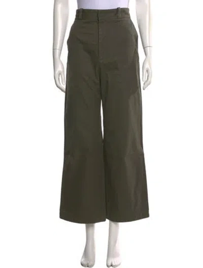 Pre-owned Acne Studios Wide Leg Pants In Green