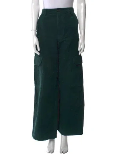Pre-owned Acne Studios Wide Leg Pants In Green