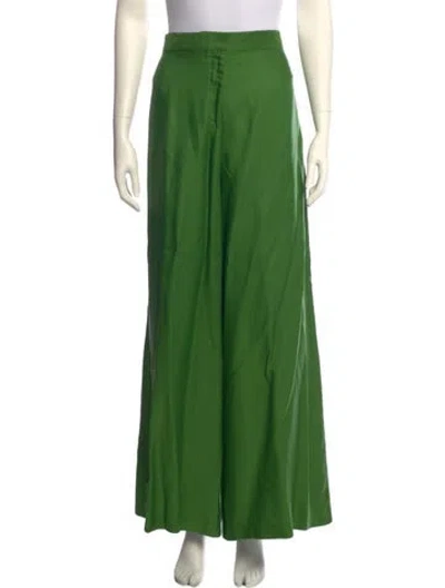 Pre-owned Acne Studios Wide Leg Pants In Green