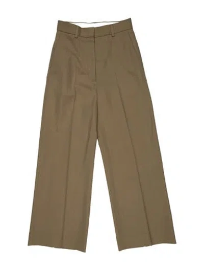 Pre-owned Acne Studios Wide Leg Pants In Green