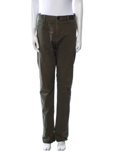 Pre-owned Acne Studios Wide Leg Pants In Green