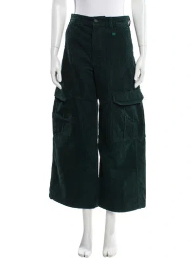 Pre-owned Acne Studios Wide Leg Pants In Green