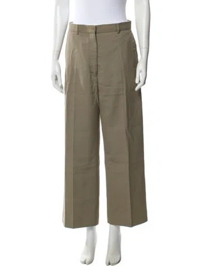 Pre-owned Acne Studios Wide Leg Pants In Green
