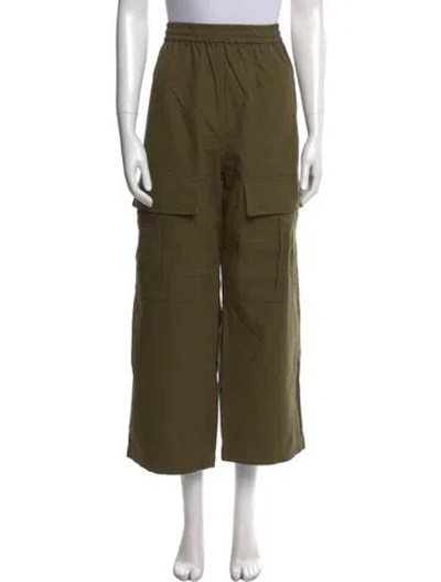 Pre-owned Acne Studios Wide Leg Pants In Green