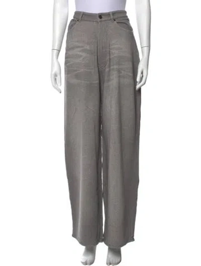 Pre-owned Acne Studios Wide Leg Pants In Grey