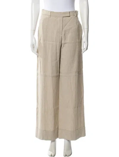 Pre-owned Acne Studios Wide Leg Pants In Neutral