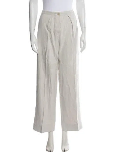 Pre-owned Acne Studios Wide Leg Pants In Neutral