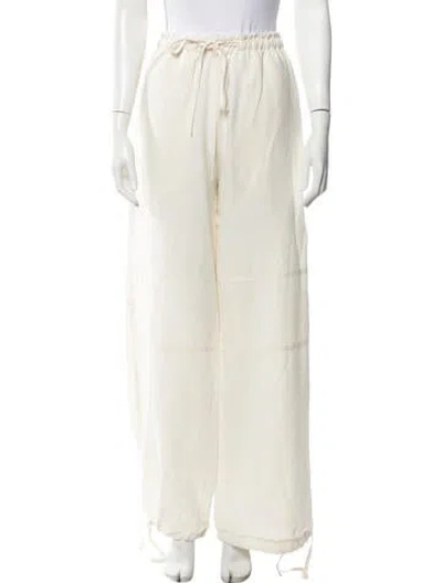 Pre-owned Acne Studios Wide Leg Pants In Neutrals