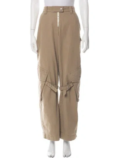 Pre-owned Acne Studios Wide Leg Pants In Neutrals