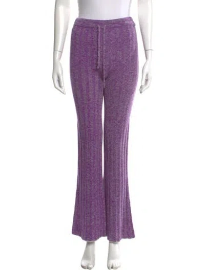 Pre-owned Acne Studios Wide Leg Pants In Purple