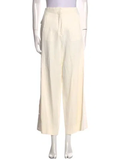 Pre-owned Acne Studios Wide Leg Pants In White