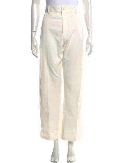 Pre-owned Acne Studios Wide Leg Pants In White