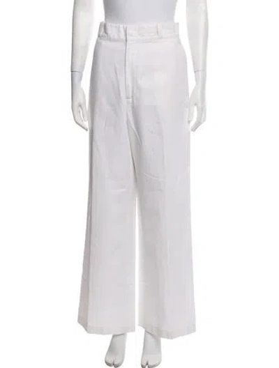 Pre-owned Acne Studios Wide Leg Pants In White