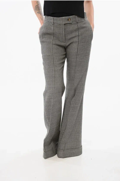 Acne Studios Wide-leg Pants With Turn-up Hems