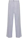 Acne Studios Mid-rise Wide-leg Pants In Purple