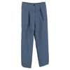 Acne Studios Wide-leg Trousers In Blue Wool In Blue