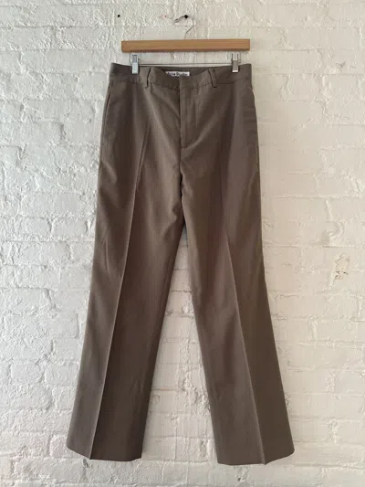 Pre-owned Acne Studios Wide Leg Trousers In Sand