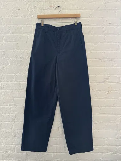 Pre-owned Acne Studios Wide Leg Work Pants In Blue