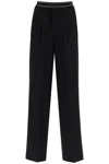 Acne Studios Black Straight-leg Trousers In Black