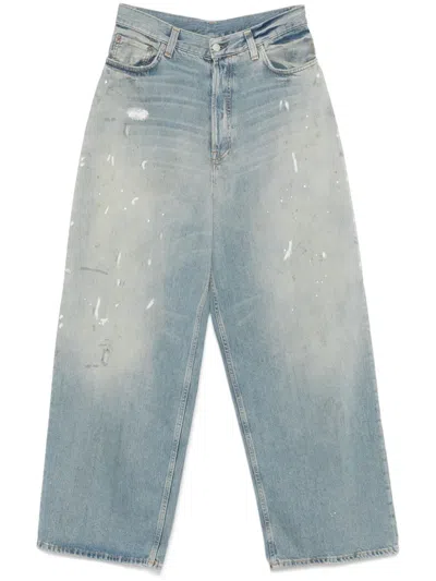 Acne Studios 2023 Loose Fit Jeans Super Baggy Legs Blue In Multicolor