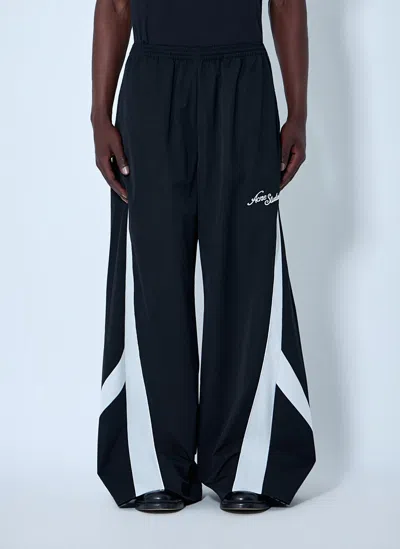 Acne Studios Wide-leg Track Trousers In Black