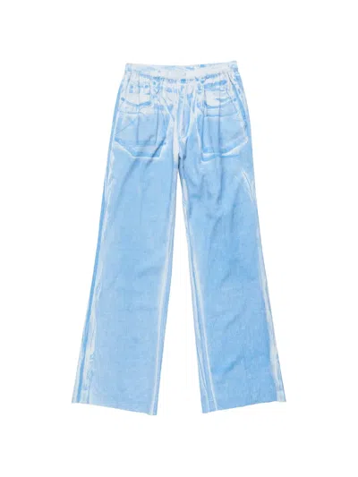 Acne Studios Wide-leg Trousers In Blue